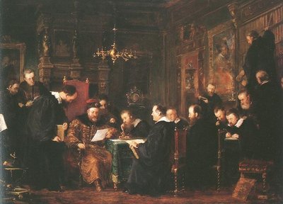 Gabor Bethlen among his Scholars by Geza Dosa